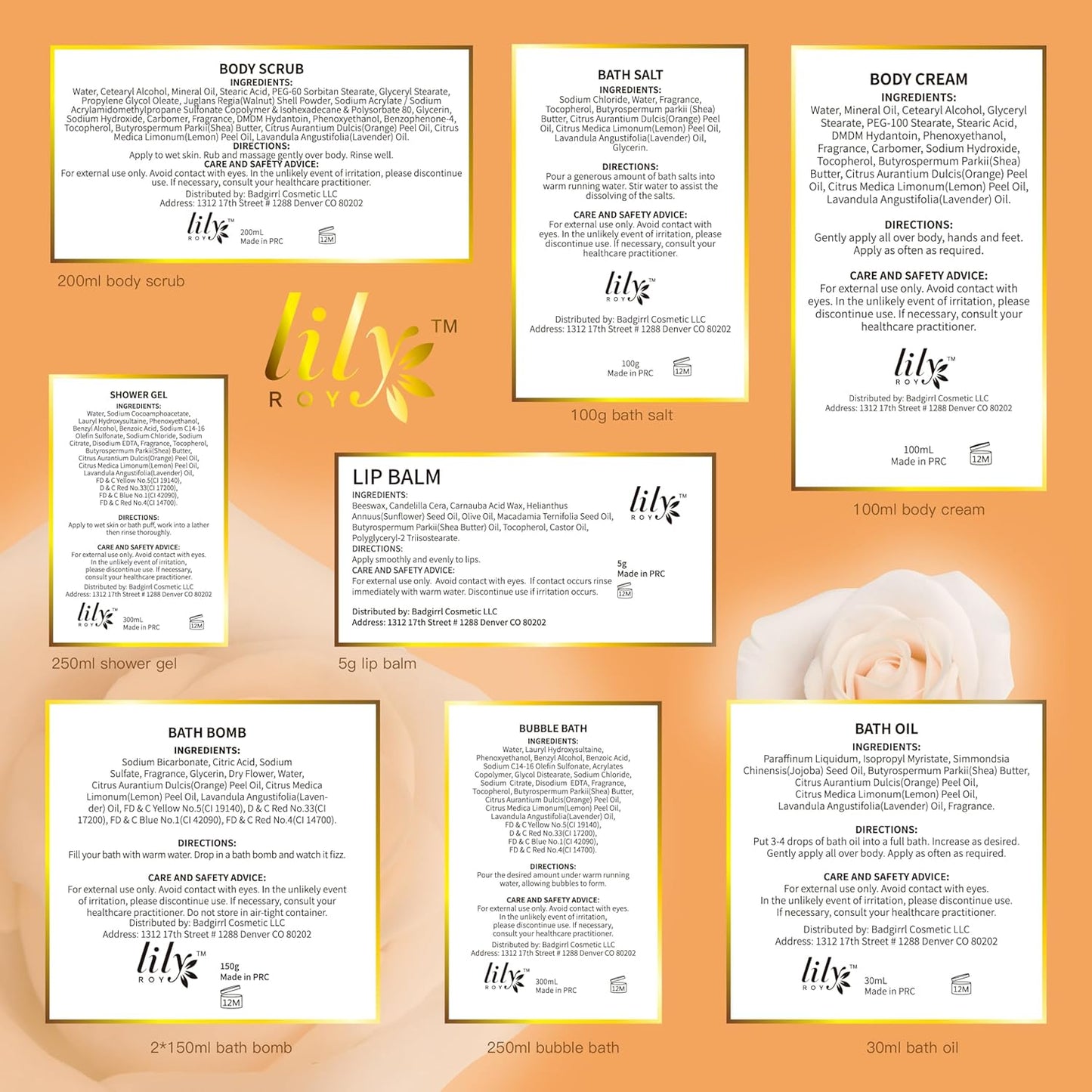 Mothers Day Gifts for Mom - Luxury 10-Piece Honey Almond Bath & Body Gift Set for Women, Spa Gift Basket, Pampering Bath Set with Bath Bomb | Christmas Birthday, Perfect Holiday Gift for All Occasion