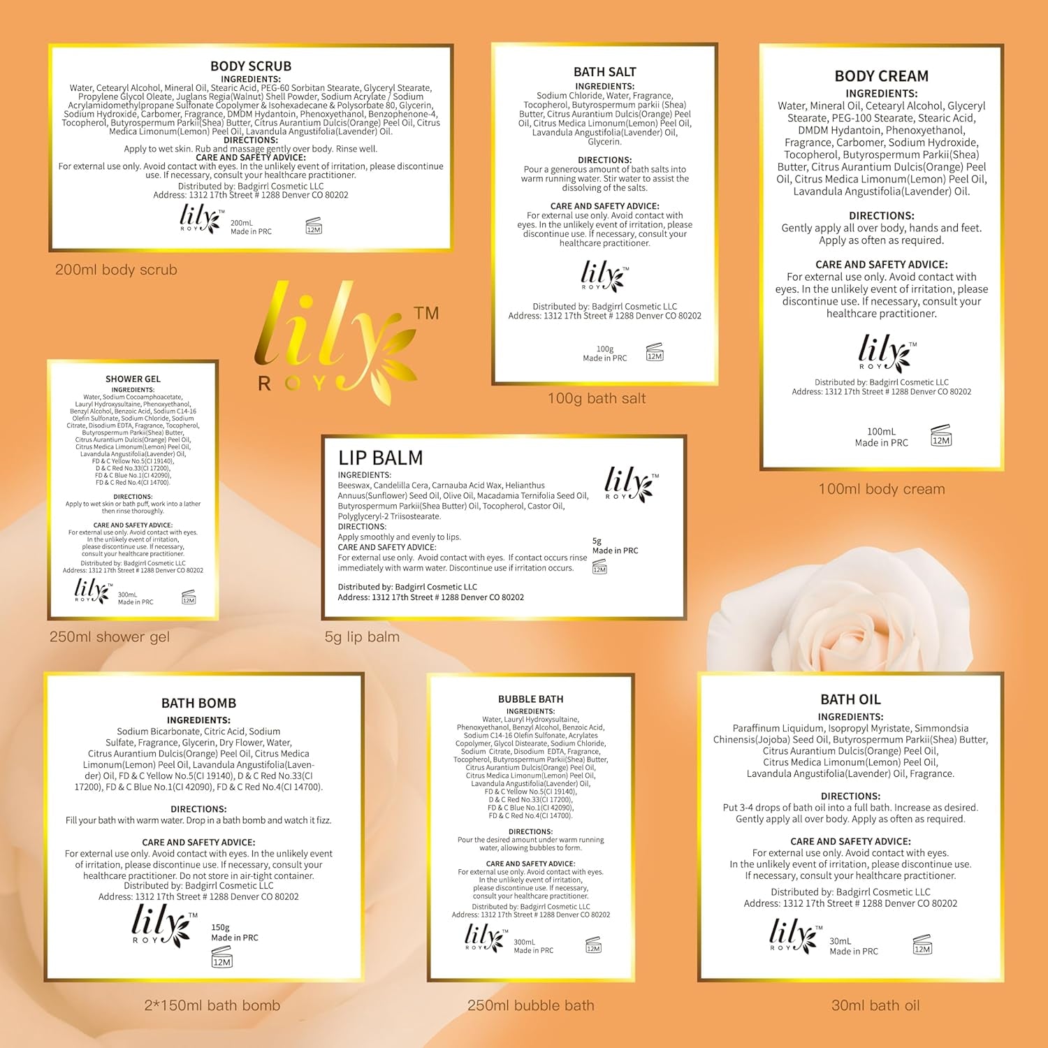 Mothers Day Gifts for Mom - Luxury 10-Piece Honey Almond Bath & Body Gift Set for Women, Spa Gift Basket, Pampering Bath Set with Bath Bomb | Christmas Birthday, Perfect Holiday Gift for All Occasion