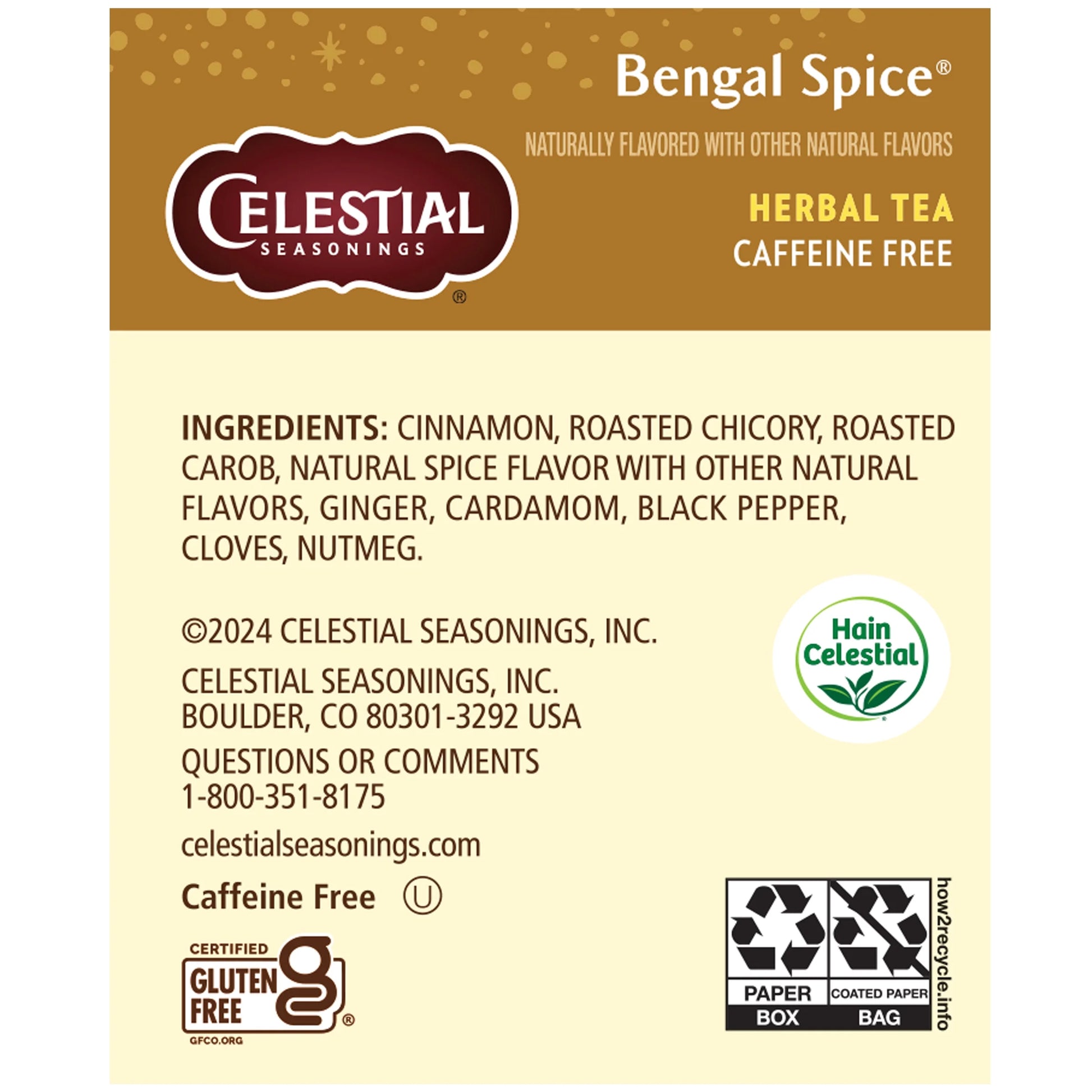 Bengal Spice Herbal Tea Bags (20 Count)