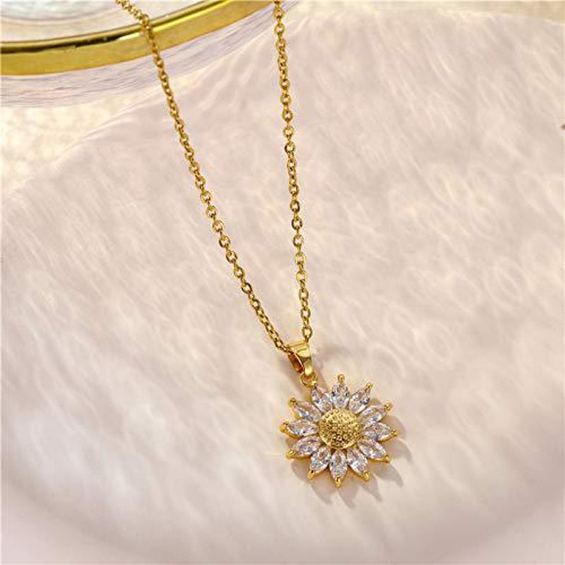  Sunflower Promise Necklace-Gift Box Included
