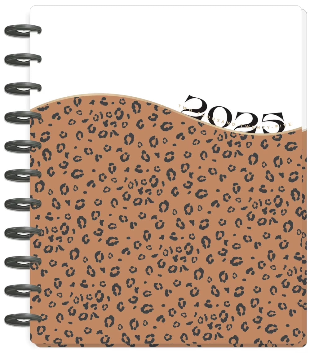 Dated 12 Month Planner, January 2025 – December 2025, Dashboard Layout, Wild Heart, Big Sized Planner 8.5” X 11”