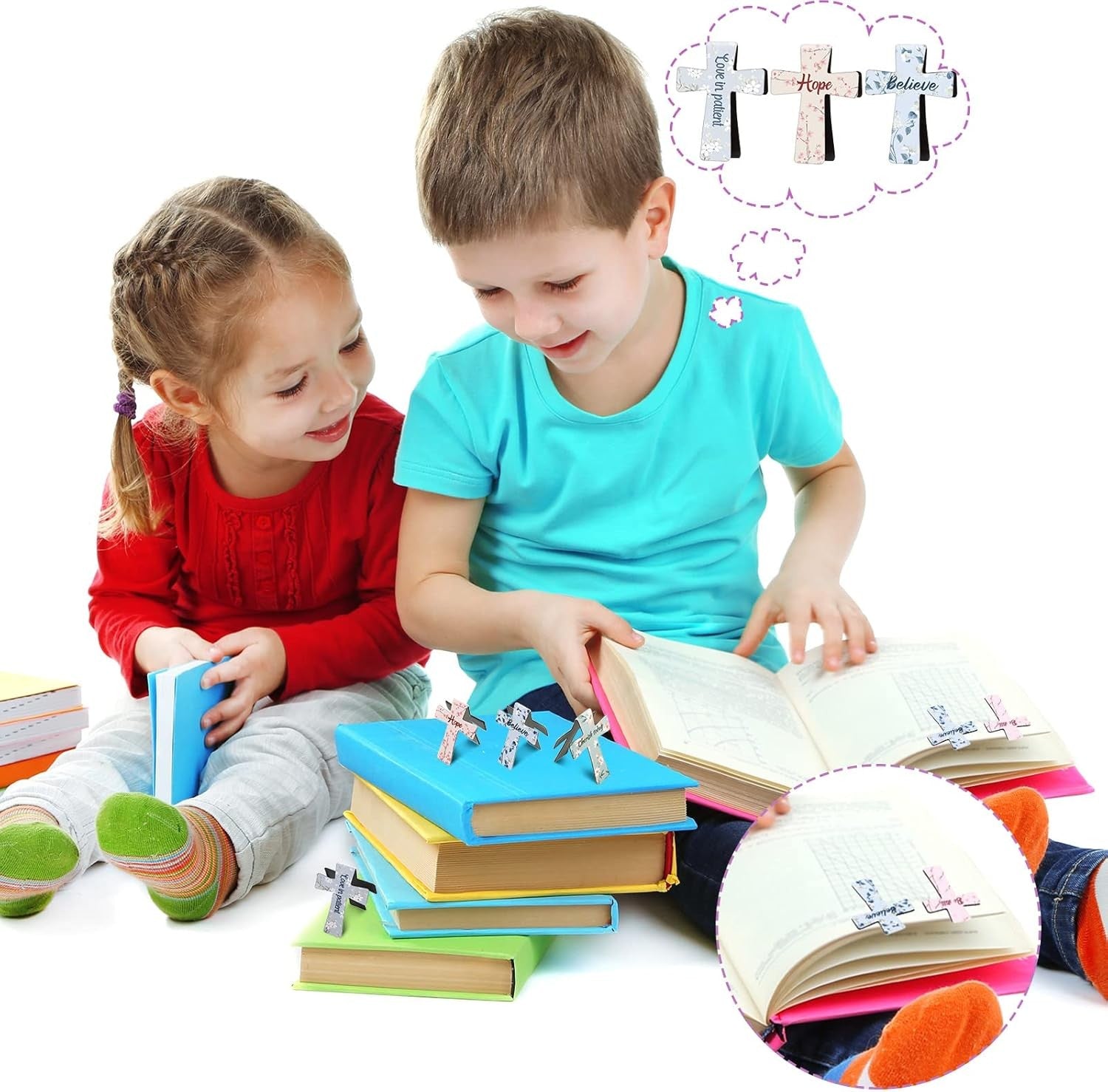 48 Pcs Cross Christian Bookmarks Magnetic Bible Verse Bookmarks Christian Gift R