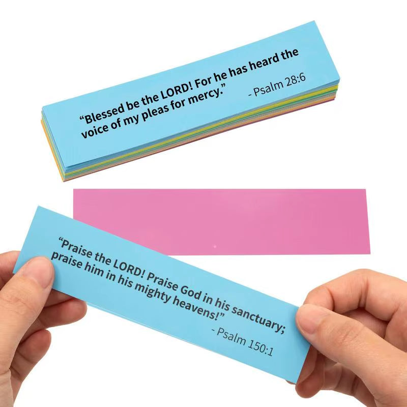 Christian Cards Jar Colorful Bible Verses Jar Handmade Christian Colorful Bible Jar Glass Best Wishes Note for Reading Christmas