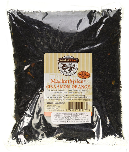 Marketspice Cinnamon Orange Tea 1 Pound Naturally Sweet Herbal Tea