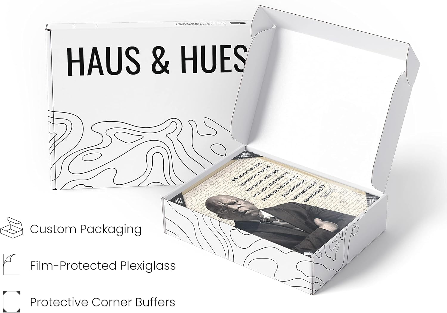 Black History Posters for Classroom - African American Art, Black History Month Decorations & African American Posters for Classroom, Quotes (Beige Frame, 11X14)