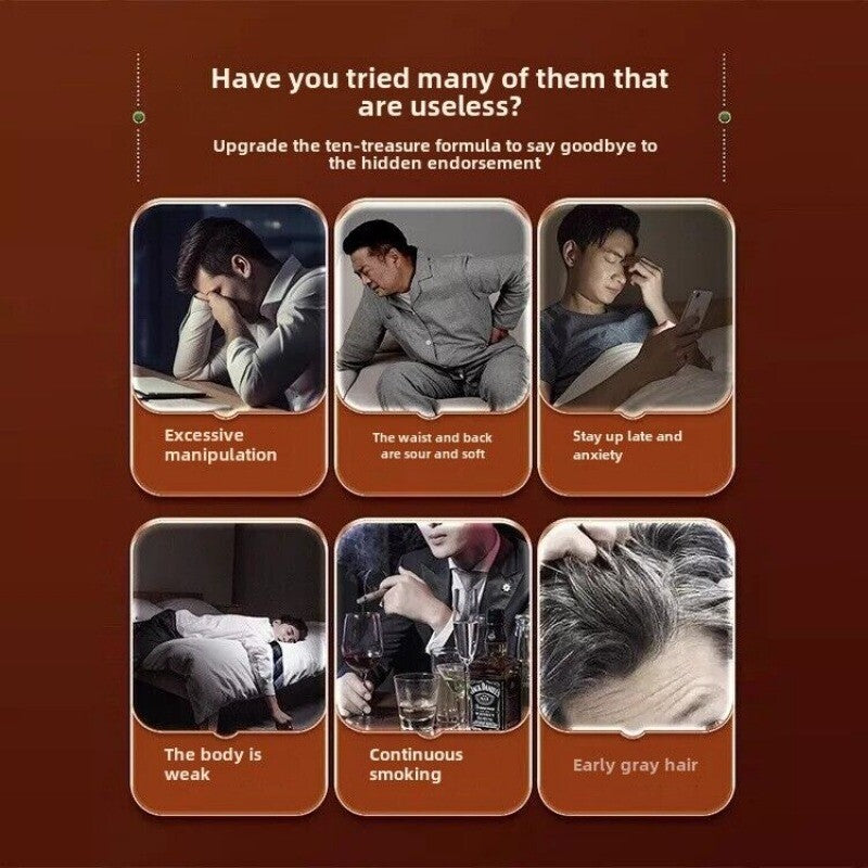 5Box Kidney Tea Formula Ginseng Six Treasure Tea, Kidney Tea Chinese Herbal Tea