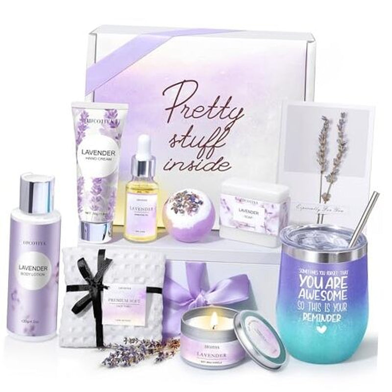 Gifts for Women Spa Lavender Bath Gifts Baskets for Women Mothers Day Gifts