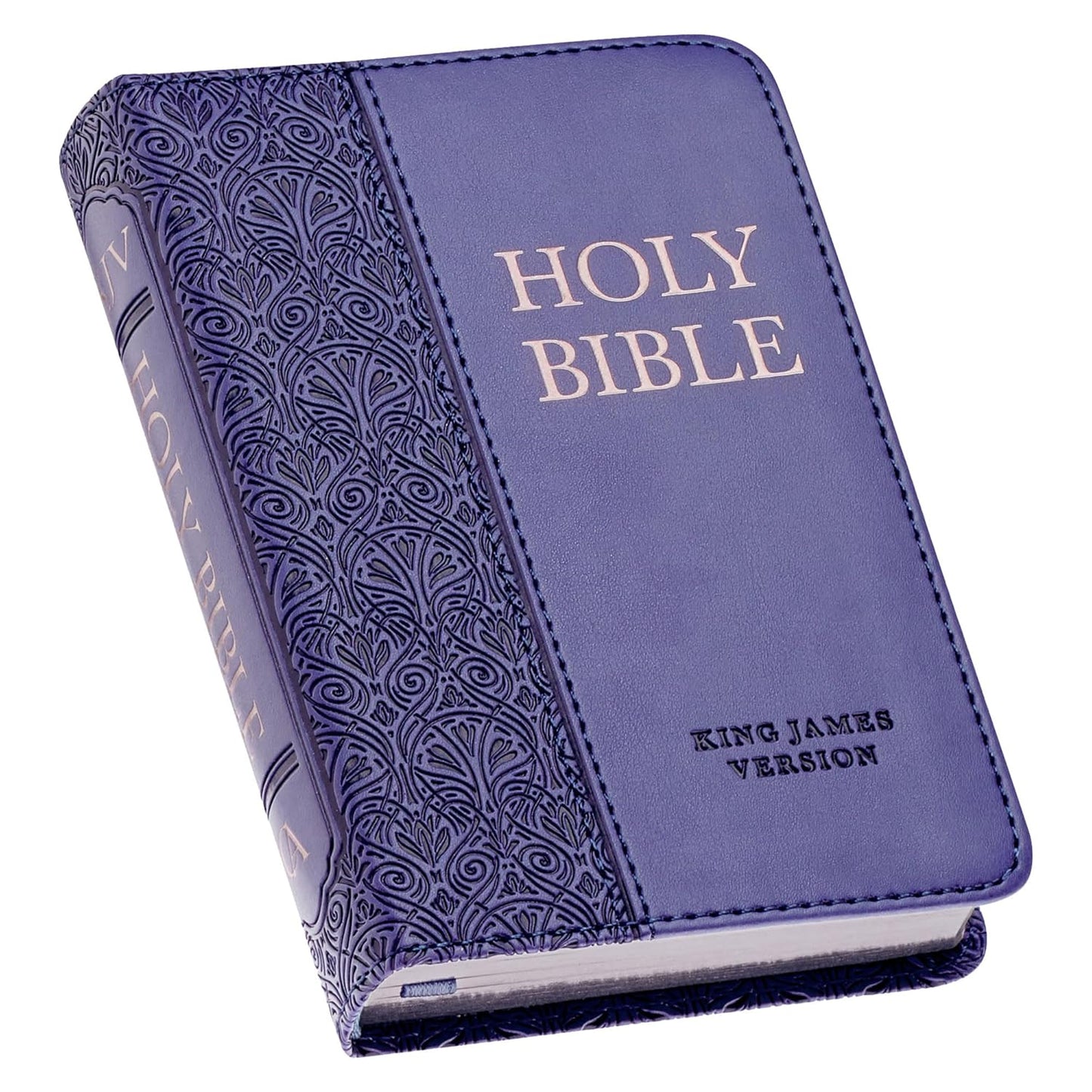 KJV Holy Bible, Mini Pocket Size, Faux Leather Red Letter Edition - Ribbon Marke