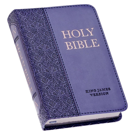KJV Holy Bible, Mini Pocket Size, Faux Leather Red Letter Edition - Ribbon Marke