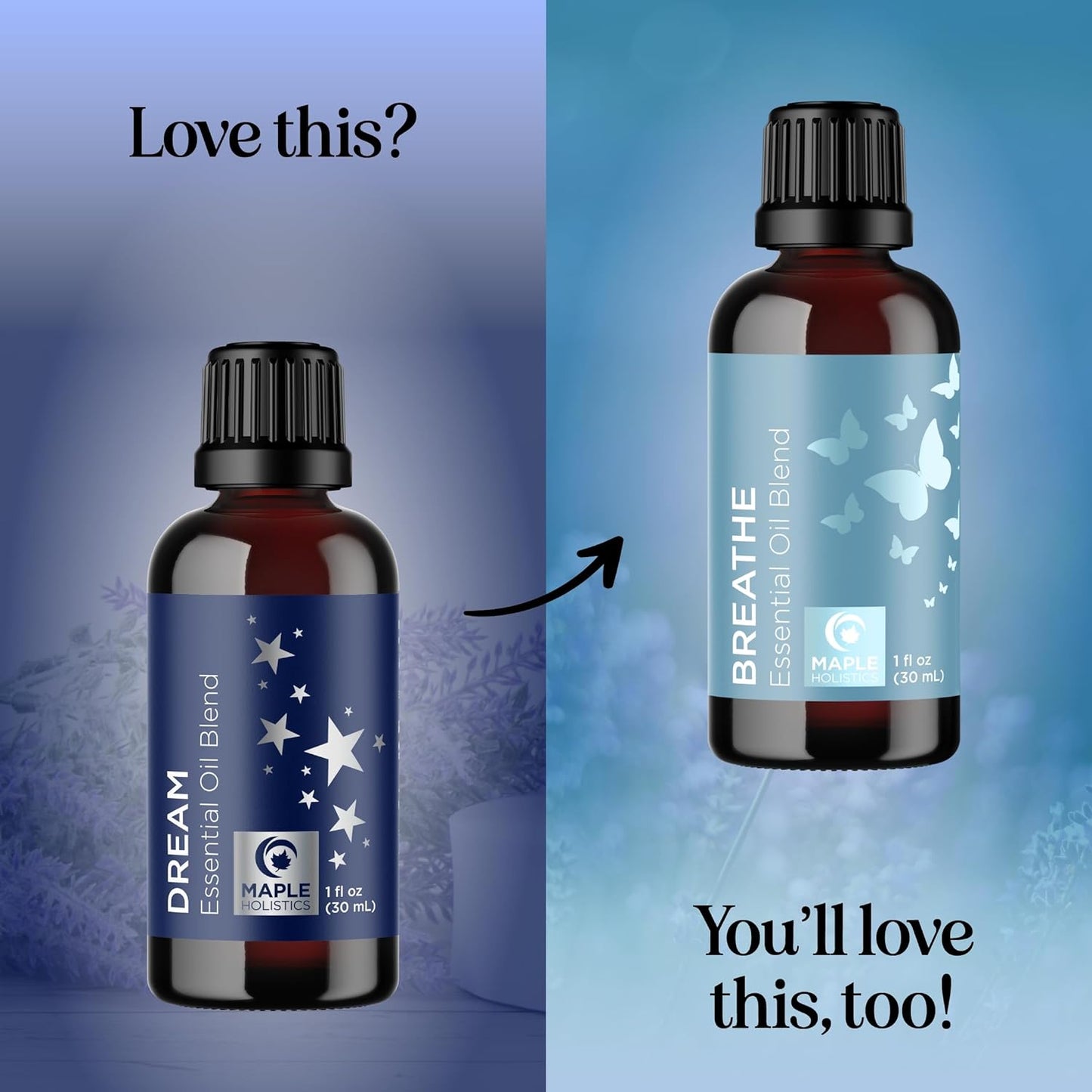 Sleep Essential Oil Blend for Diffuser - Dream Essential Oils for Diffusers Aromatherapy and Relaxation with Clary Sage Ylang-Ylang Roman Chamomile and Lavender for Sleep Time Support (1 Fl Oz)