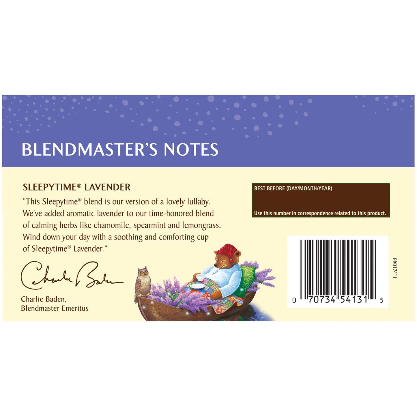 Sleepytime Lavender Caffeine-Free Herbal Tea Bags (20 Count)
