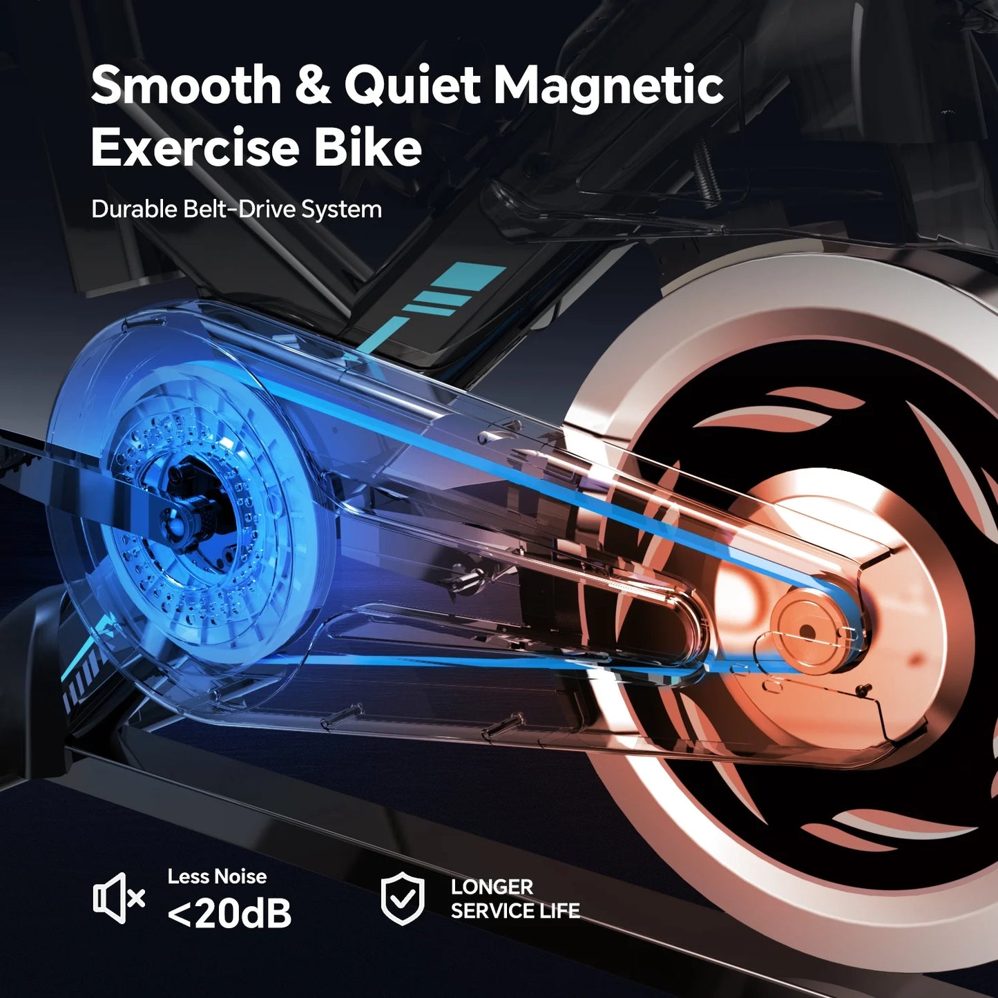 Professional Indoor Cycling Bike Stationary Exercise Bikes Home Cardio Workout Bicycle Machine 350Lb Flywheel Weight 40Lbs