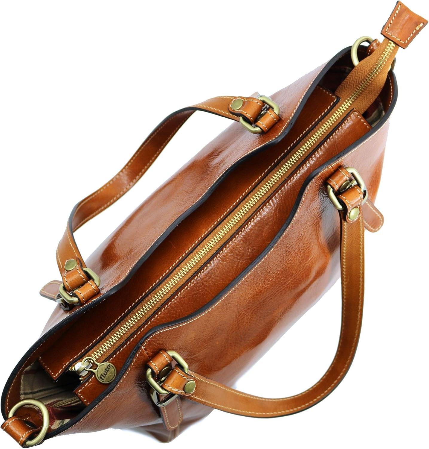 Ischia Leather Shoulder Bag Handbag Purse