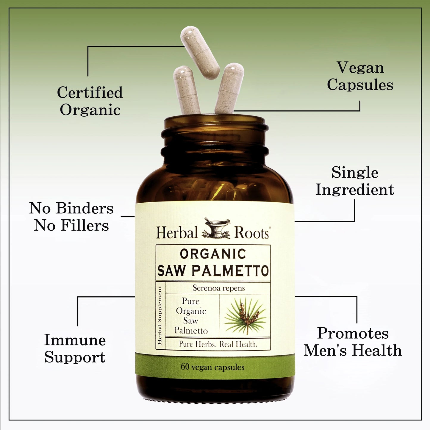Saw Palmetto, 1,000Mg, Supports Prostate and Urinary Health