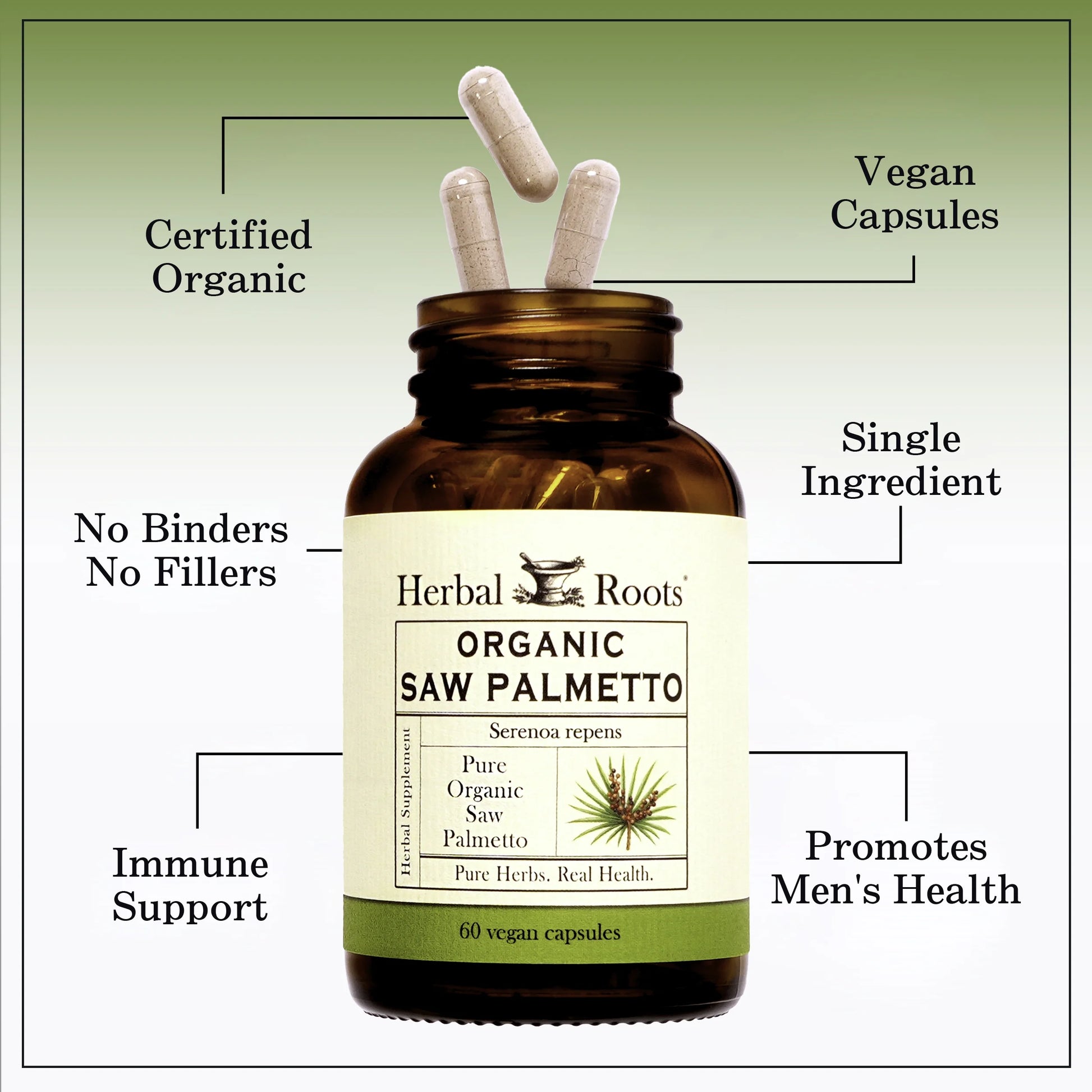 Saw Palmetto, 1,000Mg, Supports Prostate and Urinary Health