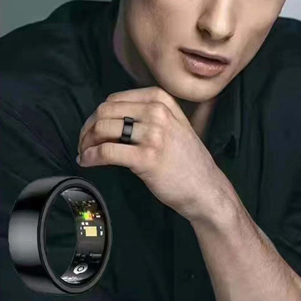 2025 New for Ios Android Ring Heart Rate Blood Oxygen Monitoring Rings Multi Sport Modes IP68 Waterproof Smart Ring Men Women