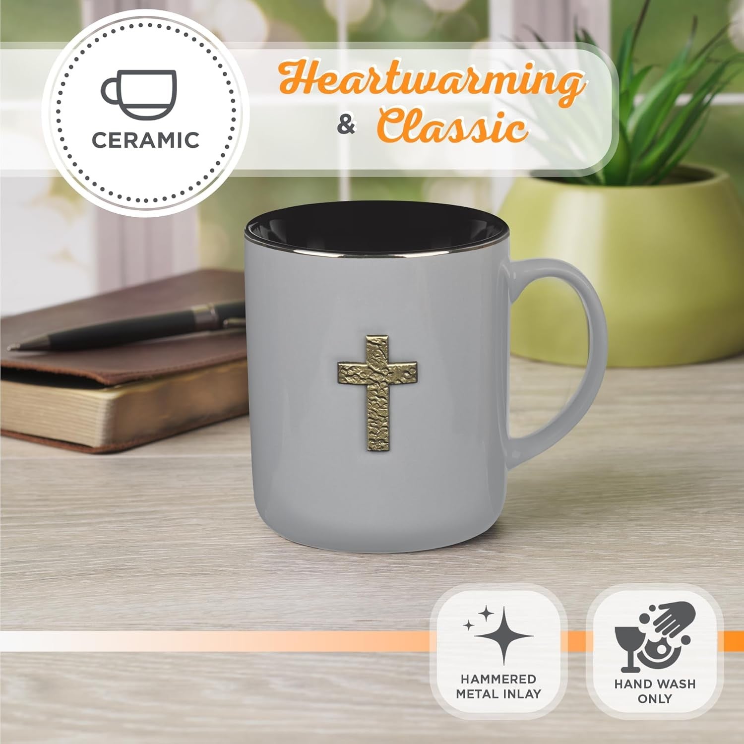 Christian Art Gifts Large Inspirational Ceramic Coffee & Tea Scripture Mug for M