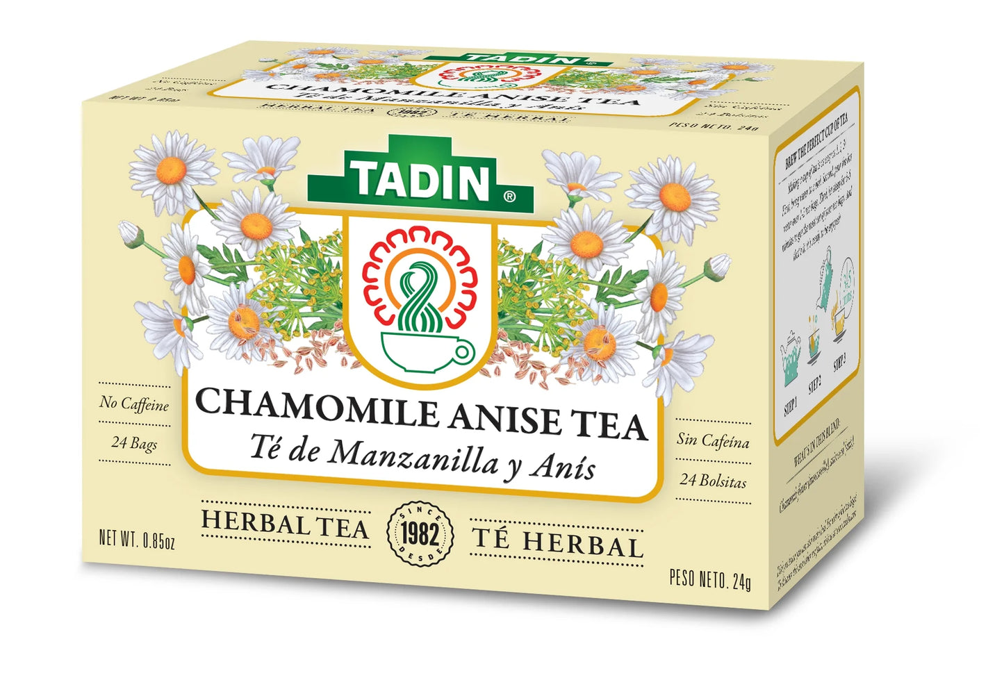 (2 Pack)  Chamomile Tea with Anise, Herbal Tea, Caffeine-Free Tea, Herbal Tea Bags, 24 Count, Pack of 1