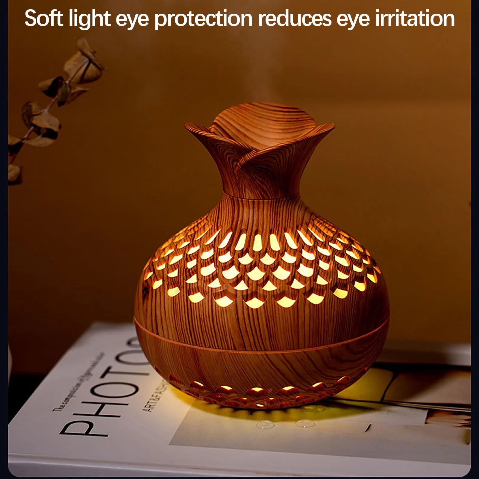 Essential Oil Diffuser Gift Set - 300Ml Diffuser & Essential Oil Set - Waterless Auto off for Home Office Room - Aromatherapy Diffuser Humidifier