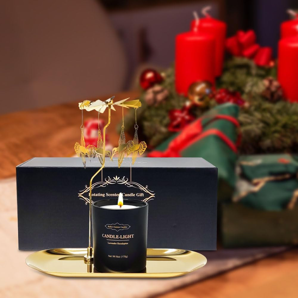 Birthday Gifts for Women,Rotatable Hummingbird Candle Gift,6 Oz Unique Candle Gifts for Colleagues,Mom and Wife,Birthday,Anniversary,Christmas and Thanksgiving.
