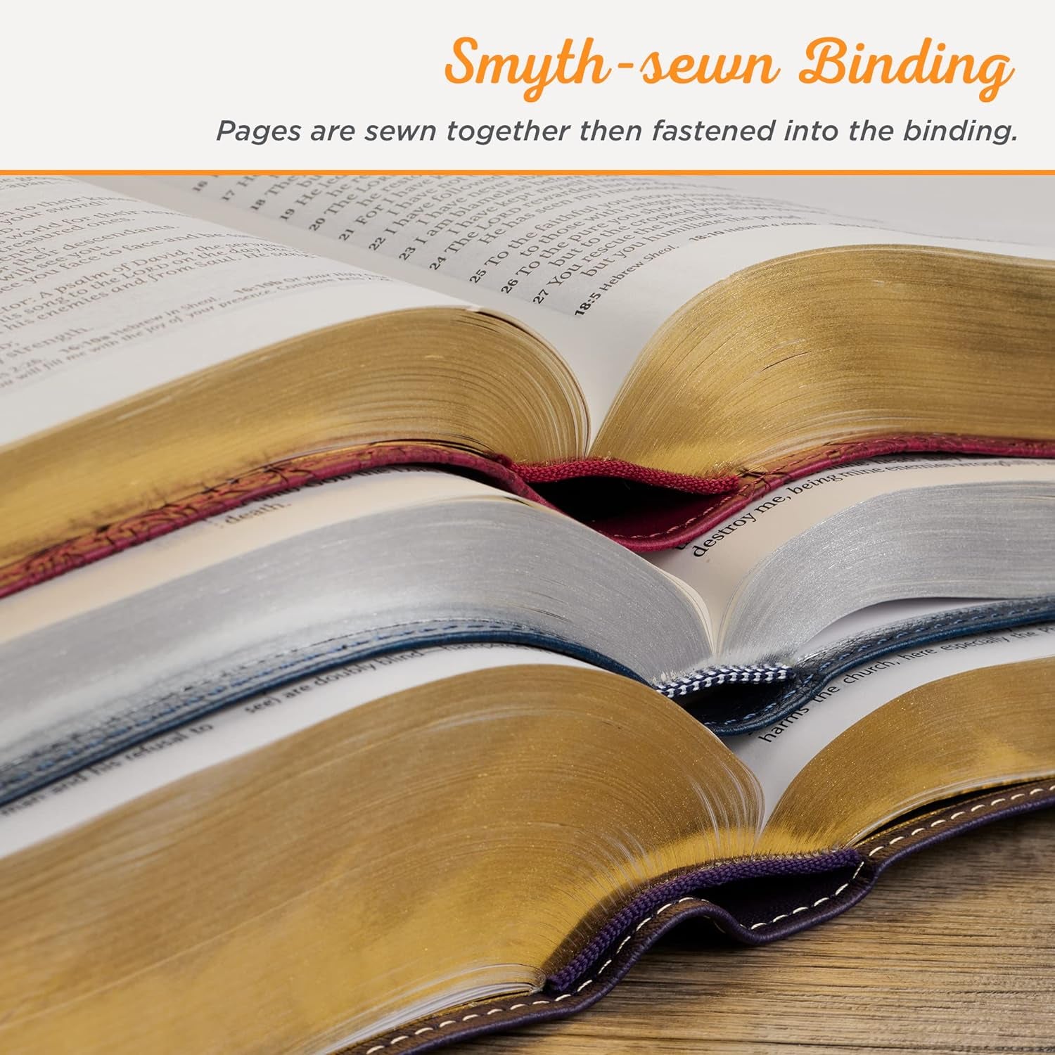 KJV Holy Bible, Giant Print Full-Size Faux Leather Red Letter Edition - Thumb In