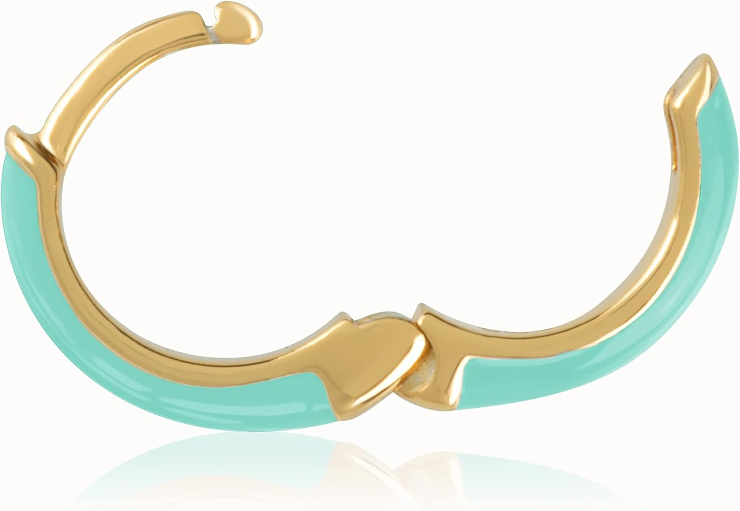 14K Gold Plated Sterling Silver Enamel Color Huggie Hoop Earrings for Women – Wide Range of Vibrant Color Options Available