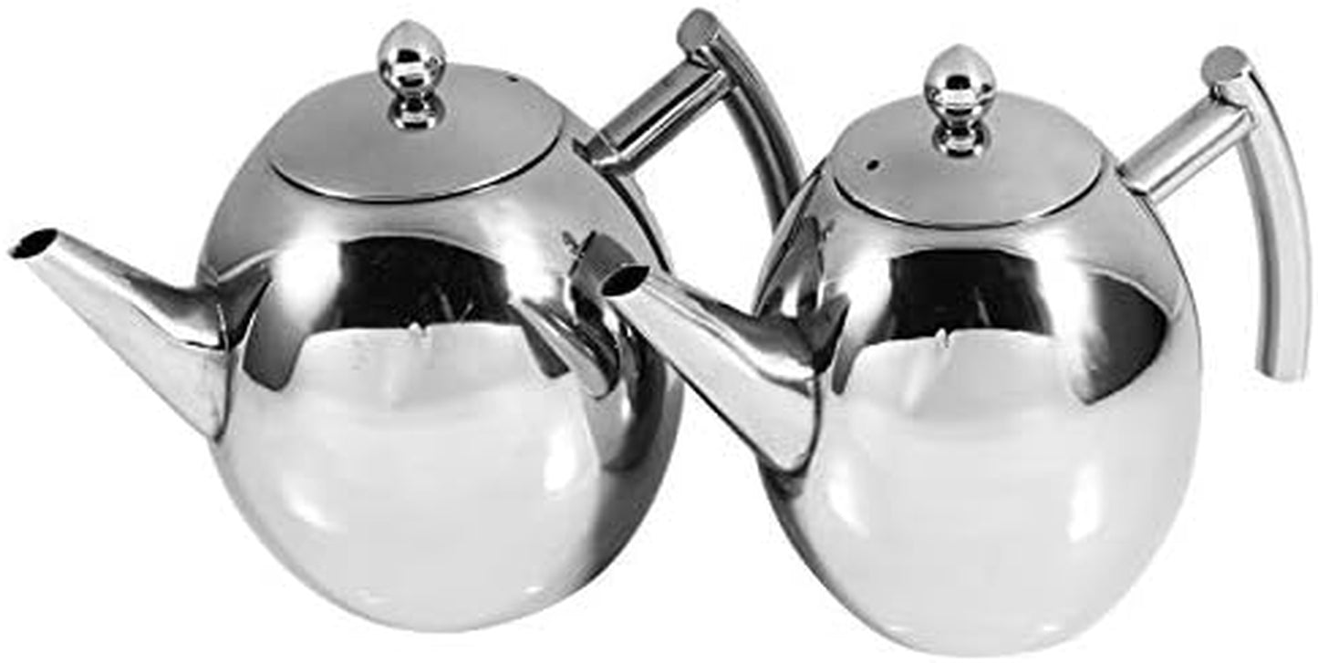 Tea Kettles, Stainless Steel Teapot Coffee Pot Kettle Stovetop Whistling Teakettle Teapot with Filter Large Capacity for Home, Cafe, Bar, Restaurant (1L/1000Ml)