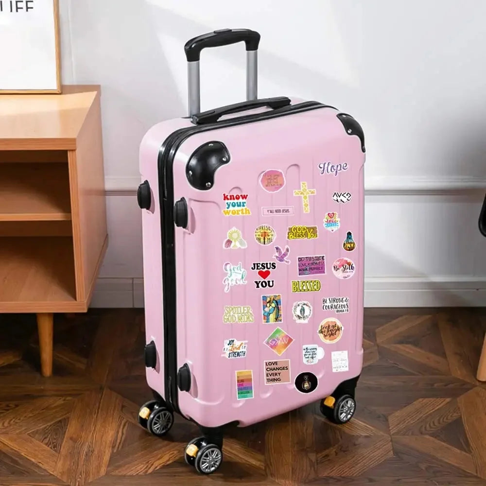 100Pcs Jesus Christian Stickers for Water Bottle Laptop, Religious Bible Verse Stickers Pack for Adult Teens Kids, Church Scripture Faith Stickers Decals, Christian Gifts Stuff Things Merchandise