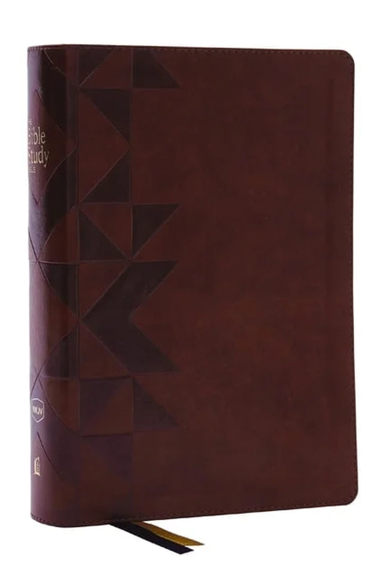 Nkjv, the Bible Study Bible, Leathersoft, Brown, Comfort Print: a Study Guide for Every Chapter of the Bible, (Hardcover)