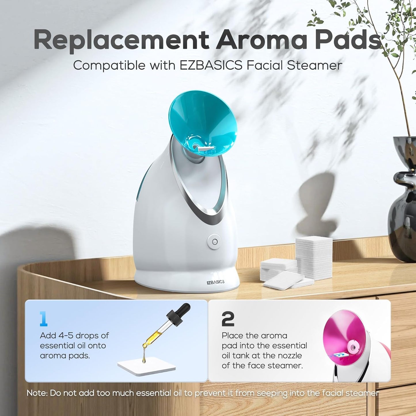 Aromatherapy Pads for Facial Steamer 100 Pcs