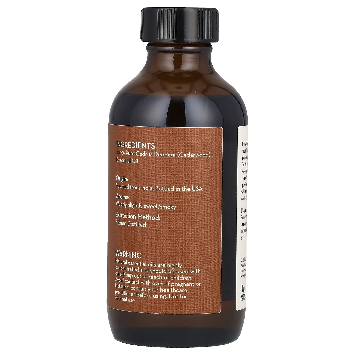 100% Pure Essential Oil, Cedarwood, 4 Fl Oz (118 Ml)