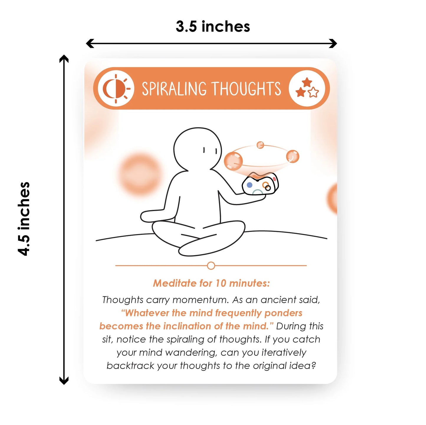 100 Meditation Cards | Positive Affirmations | Anxiety & Stress Relief | Mindful Gift Teens & Adults