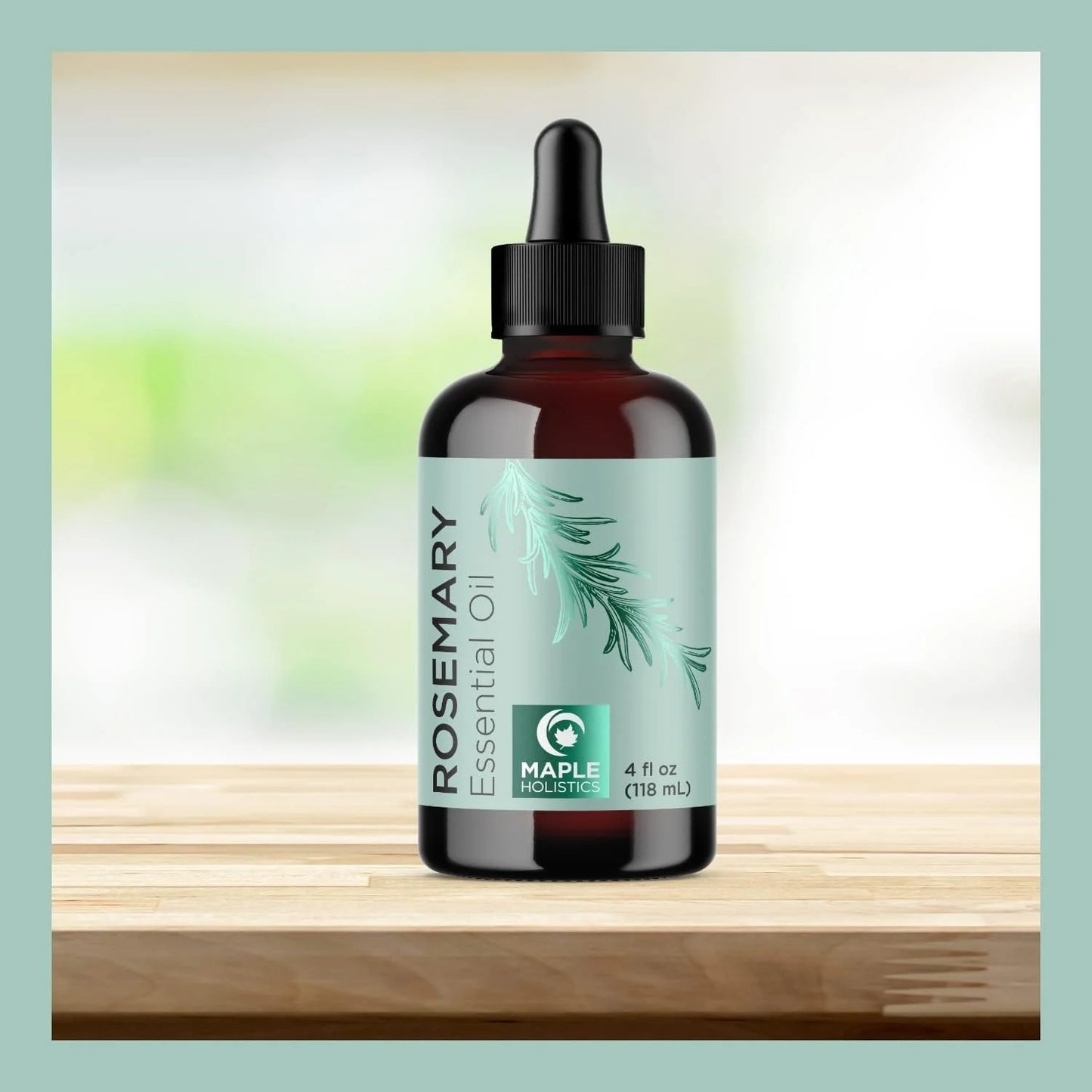 Pure Rosemary Essential Oil with Dropper - Undiluted Rosemary Oil for Hair Skin and Nails and Refreshing Aromatherapy Oil for Diffusers - Rosemary Essential Oil for Cleansing Dry Scalp Care 4Oz