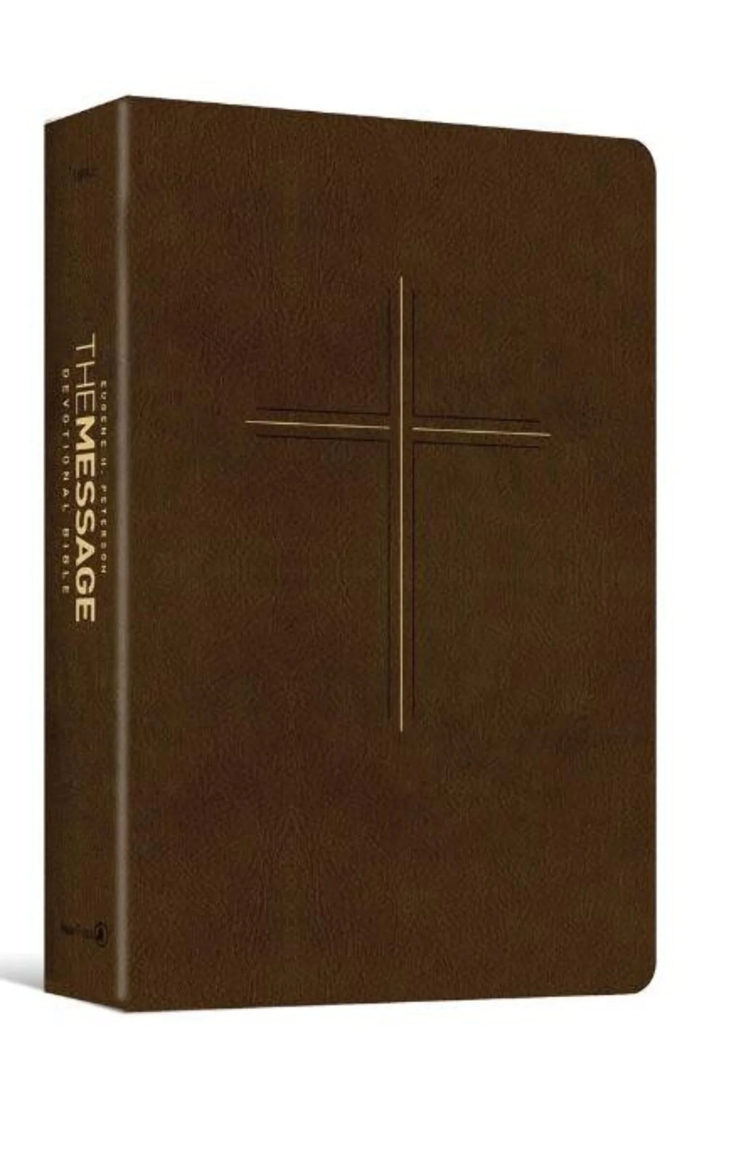 The Message Devotional Bible, Brown Cross: Featuring Notes & Reflections from Eugene H. Peterson, (Hardcover)