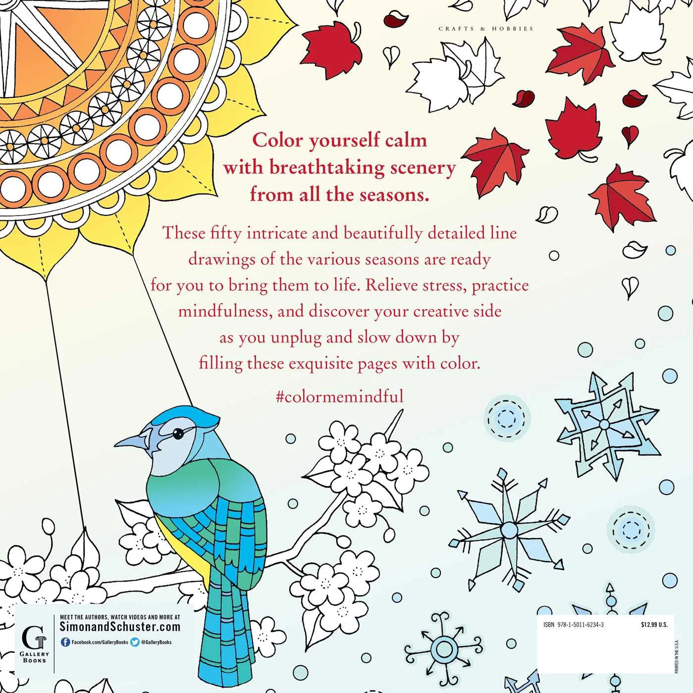 Color Me Mindful Color Me Mindful: Seasons, (Paperback)