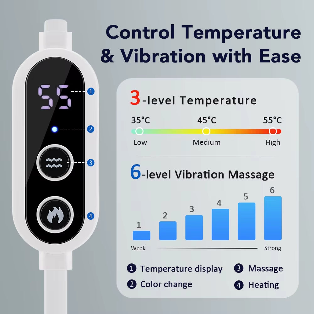 3D Hot Compress Electric Steam Eye Mask 3 Level Constant Temperature Smart Timing Sleep Shading Massage Eye Mask Relief Sleeping