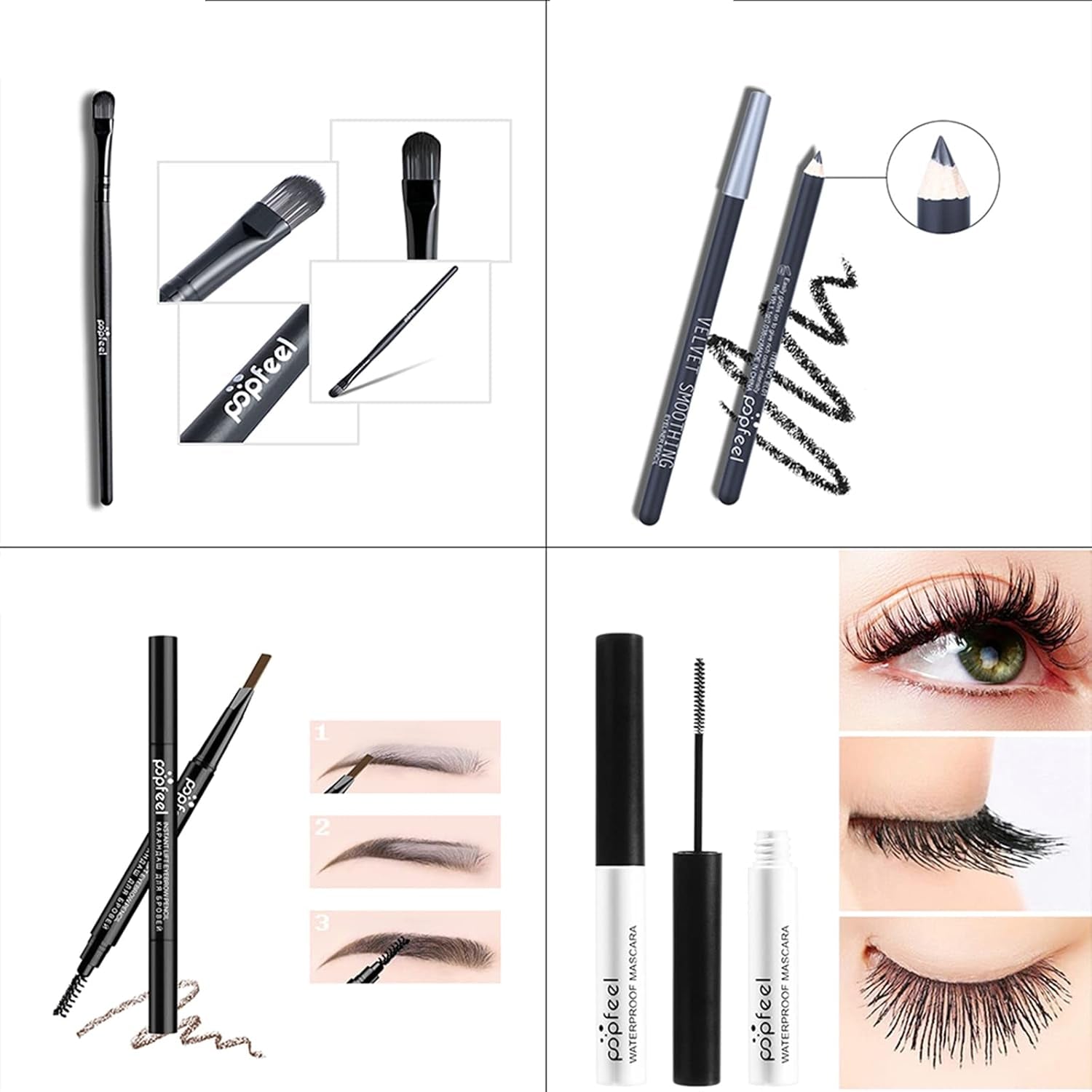 All in One Makeup Kits for Women Girls Holiday Make-Up Gift Sets Xmas Essential Bundle Include Eyeshadow Palette Lipstick Blush Concealer Eyeliner Mascara Foundation Brush Eyebrow Pencil