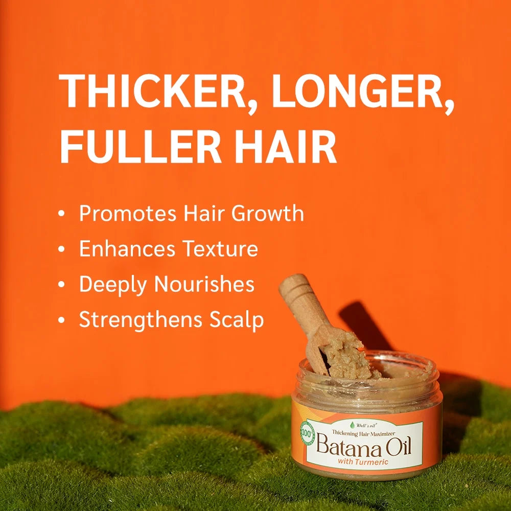 Batana Oil with Turmeric Extract – 100% Natural & Unrefined | Dr. Sebi Approved | Sourced from Honduras (4.23 Oz. / 119 G)