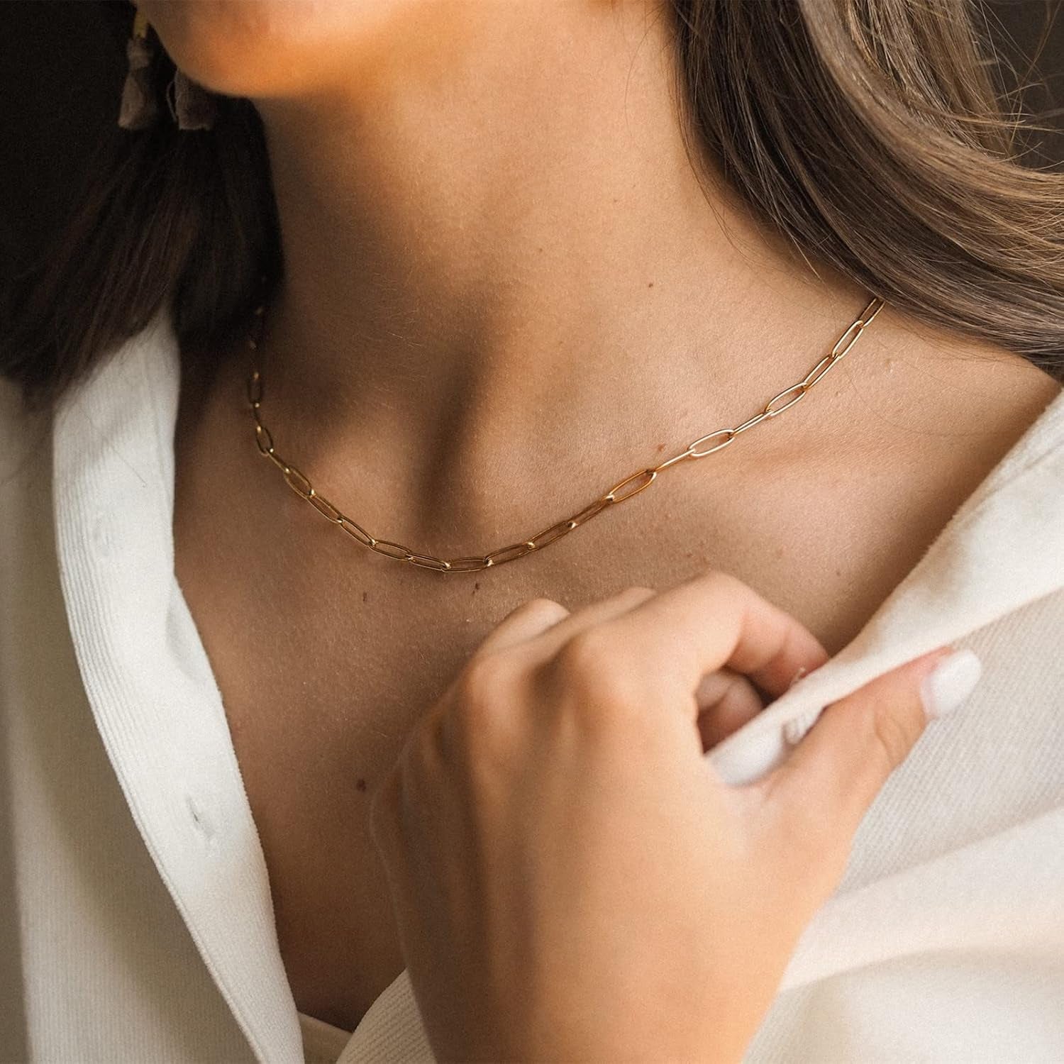 Gold Layered Initial Necklaces for Women 18K Gold Plated Dainty Layered Letter Lock Necklace for Women Gold Padlock Pendant Necklaces Personalized Trendy Jewelry