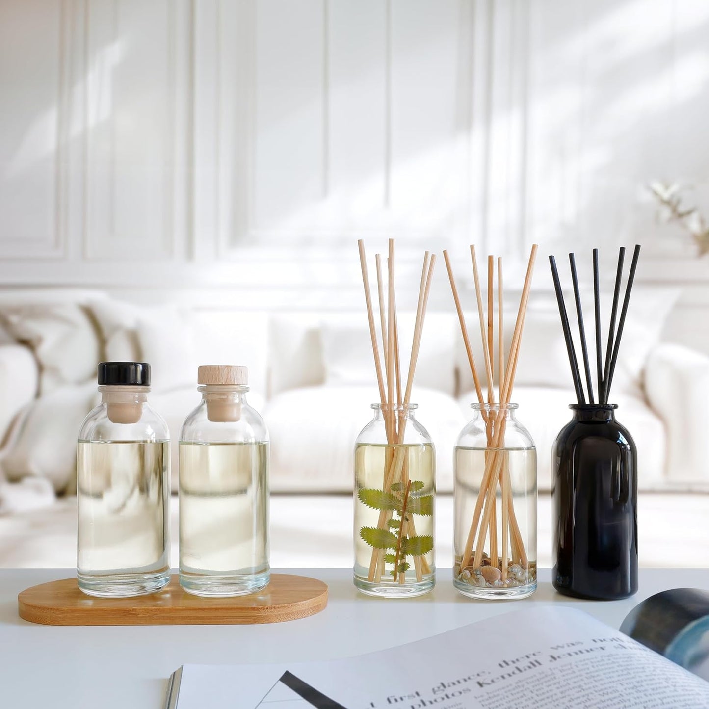 Eucalyptus & Sage Oil Reed Diffuser Refill and Reed Sticks | Eucalyptus, Sage, Mint, Lime and Cedarwood, 4 Oz (2 Pack)