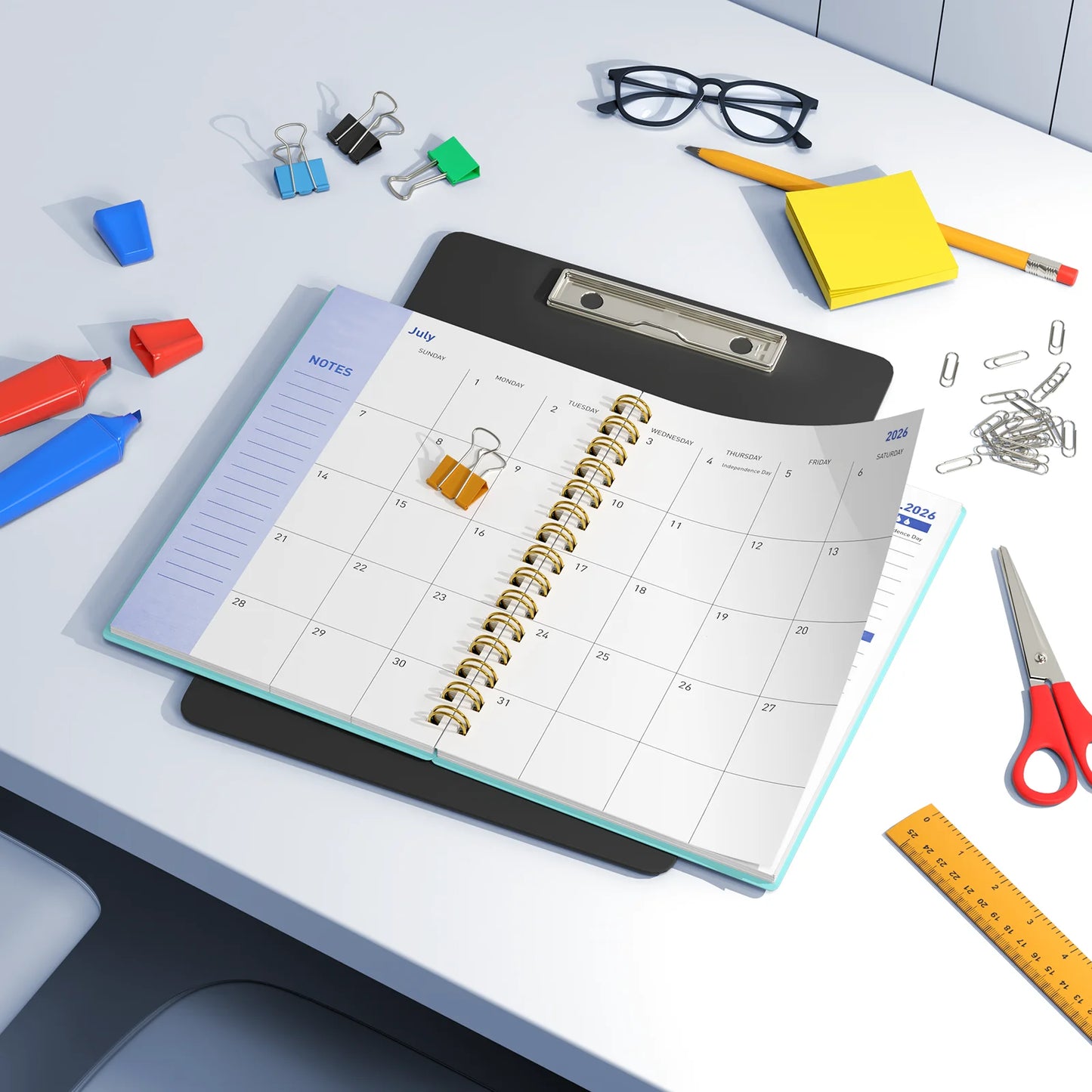 2026-2027 Planner - Academic Weekly & Monthly Planner 2026-2027 with Monthly Tabs, 5.6" X 8.2", Jan. 2026 - Jun. 2027, Flexible Cover, Wirebound Month Label