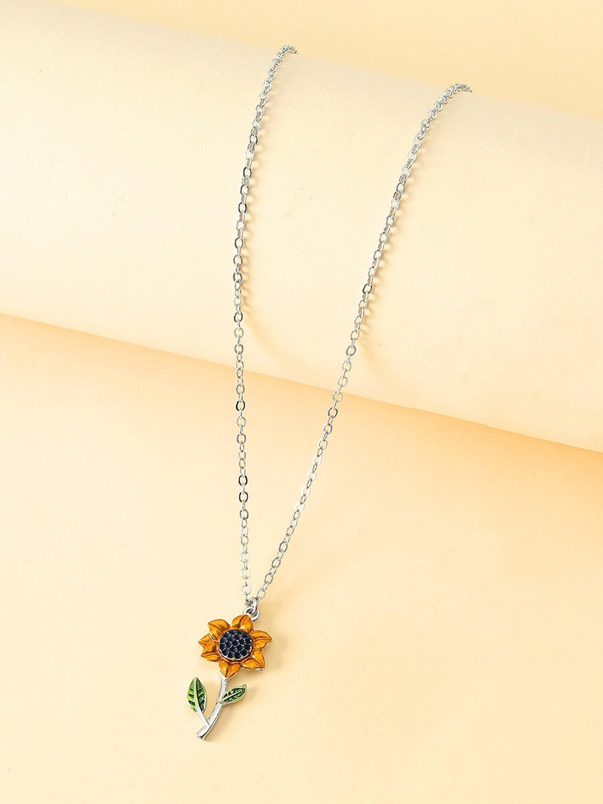 1Pc Sunflower Pendant Necklace Jewelry for Women Gift for Her Necklace