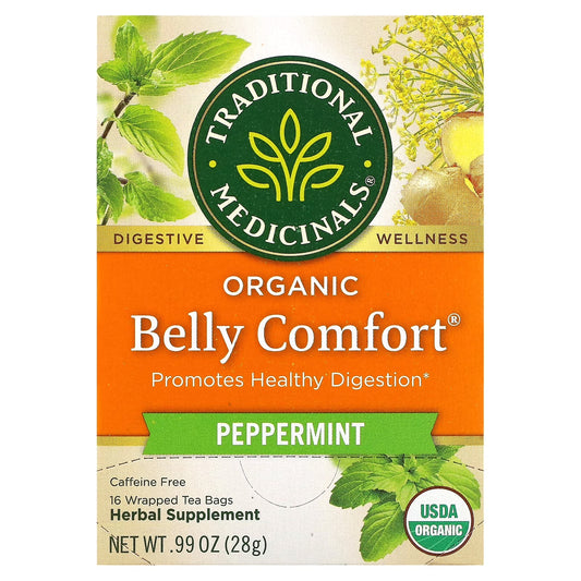 Herbal Tea, Organic Belly Comfort Tea Bags, 16 Count