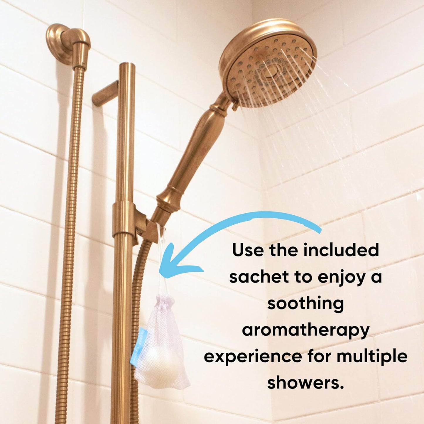 Refresh Shower Burst Duo Gift Set with Sachet- Shower Steamers Aromatherapy Fizzing Bombs with Essential Oils of Grapefruit & Lavender Tablets Made USA Great Alternative to Bath Bombs for Women Men