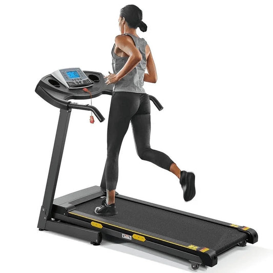 Treadmill with Incline Folding with 12 Level Automatic Incline 2.5Hp Power 8.5Mhp Speed Running Machine 15 Preset Training Program Electric Treadmill for Home Use