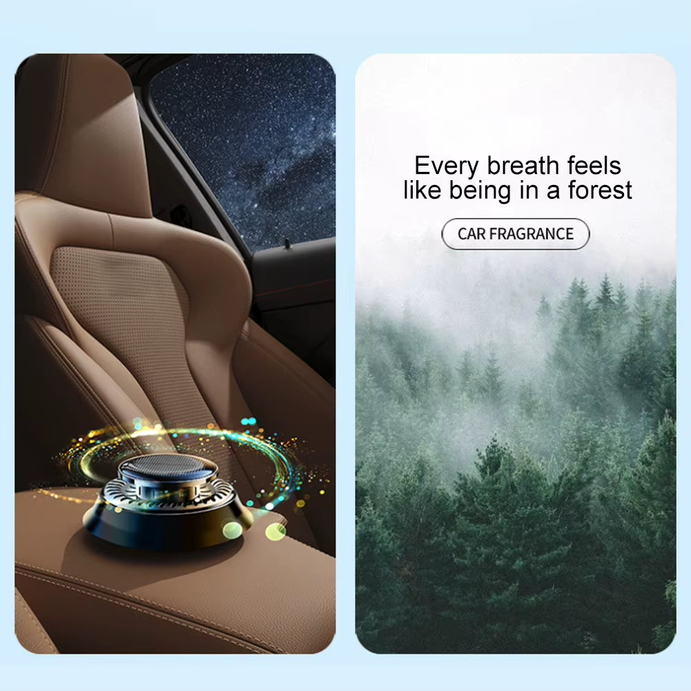 Solar Creative Perfume Ornament Long Lasting Rotating Car Aromatherapy Car Fragrance Diffuser Deodorizing Automobiles Parts