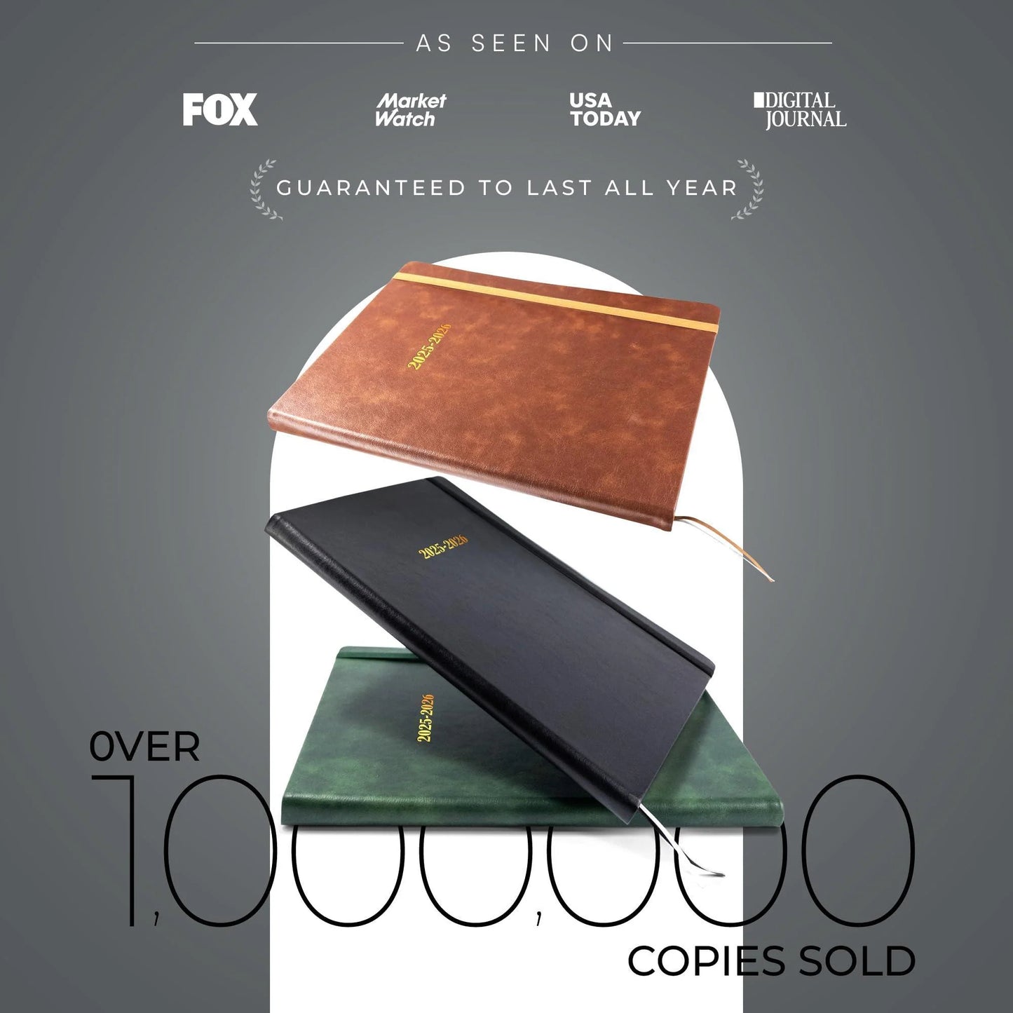 2025 2026 HARDCOVER Leather Planner Weekly & Monthly 6.5 * 8.5 Inches Academic Planner Business Personal or Student Pen Holder Thick Paper July 2025 June 2026 (Dark Grey)