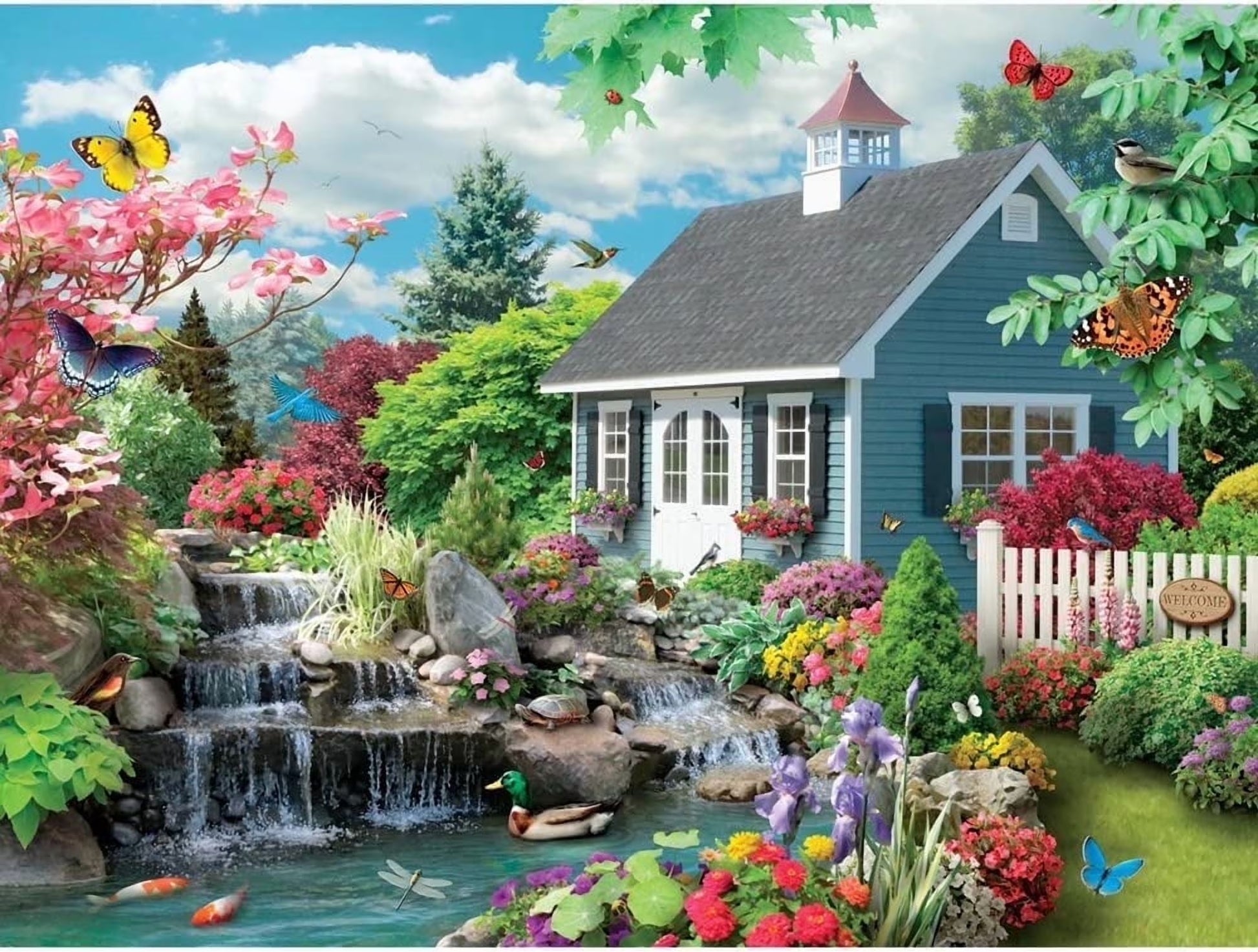 Jigsaw Puzzle Dream Landscape Summertime Nature by Alan Giana 300 Piece 18" X 24"