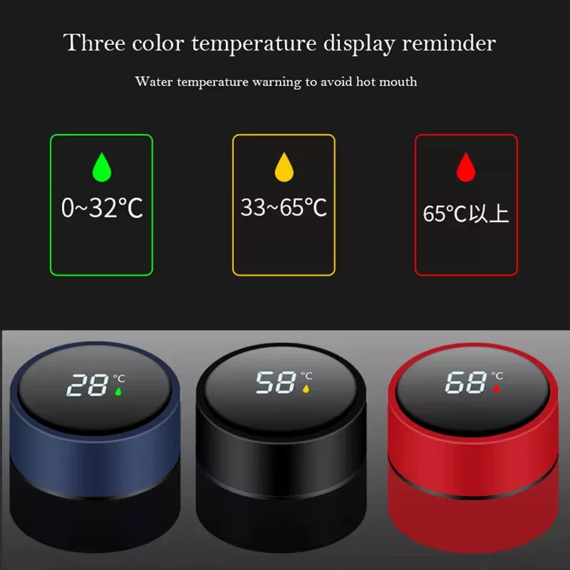 Smart Digital Thermos Water Bottle Stainless Steel Vacuum Flask Coffee Thermal Mug Insulated Water Bottle Tumbler Drinking Cup
