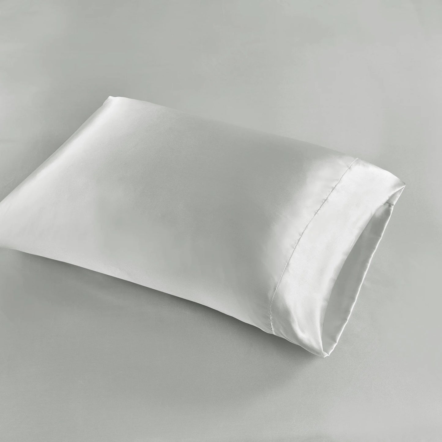 Solid Satin Gray 6 Piece Sheet Set, California King